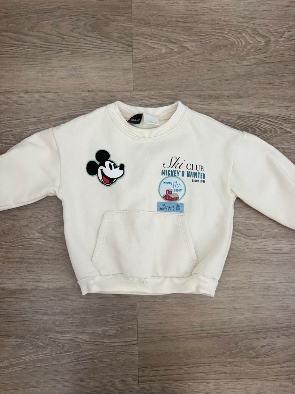 ZARA Disney Mickey Mouse Winter Sweatshirt Size 2 years